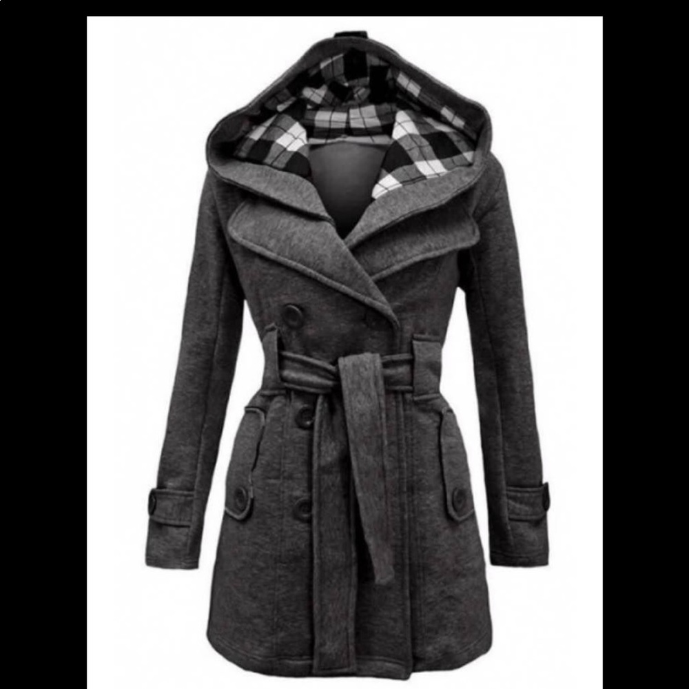 BNWT Peacoat with peakaboo hoodie
